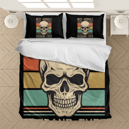 Vintage Best Asshole Husband, Husband png, bride Bedding Sets