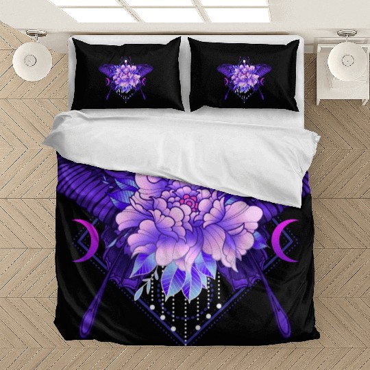 Peony Butterfly geometric tattoo Bedding Sets