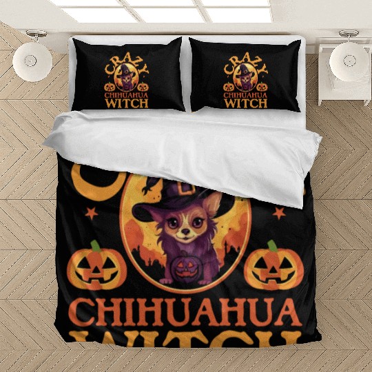 Chihuahua Halloween Puppy Trick Or Treat Dog Lover Bedding Sets