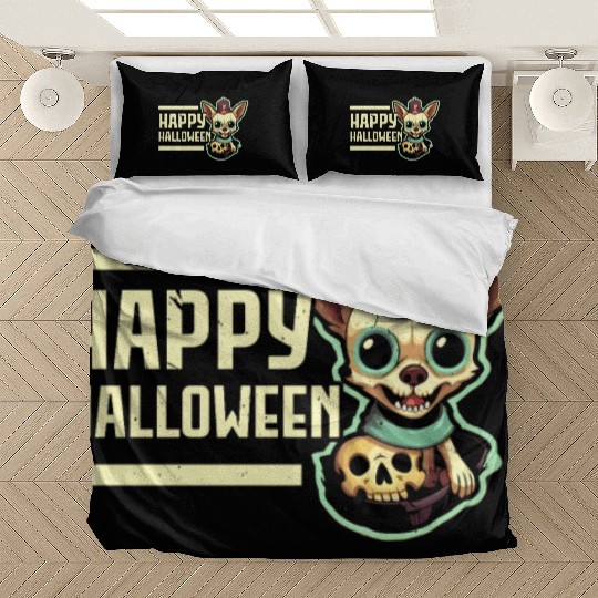Chihuahua Halloween Puppy Trick Or Treat Dog Lover Bedding Sets