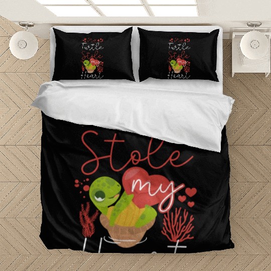 Sea Turtle Tortoise Valentines Day Bedding Sets
