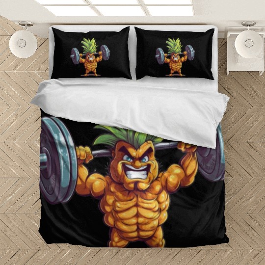 Pineapple with dumbbell Bedding Sets