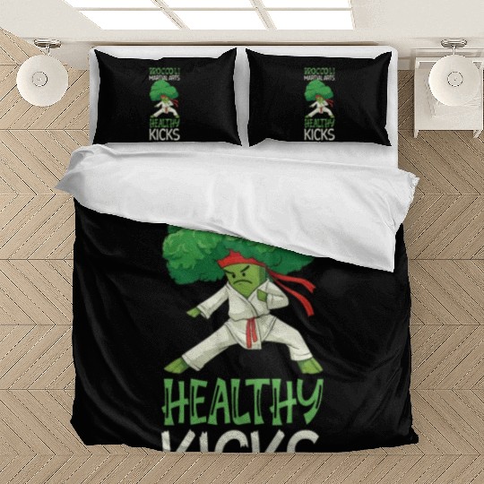 Broccoli Martial Arts Karate MMA Boxing Kicks Bedding Sets