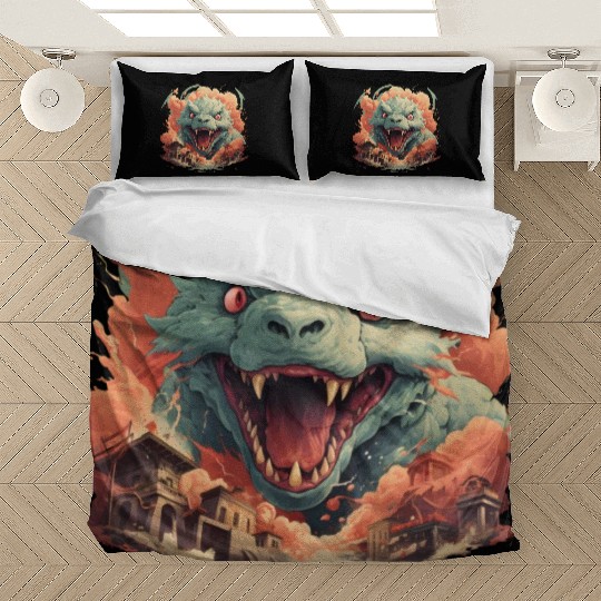 Kaiju: Cityscape Destructor Bedding Sets
