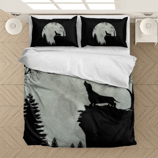 Dachshund Teckel Doxie Wiener Dog Yowl Yelp At Ful Bedding Sets