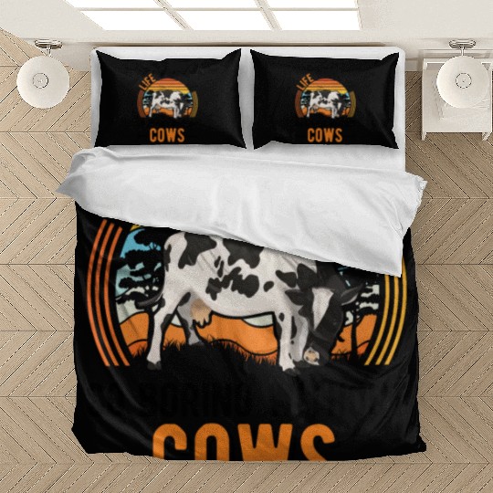 Cow Cattle Breeder Land, Farmer Cows Bedding Sets