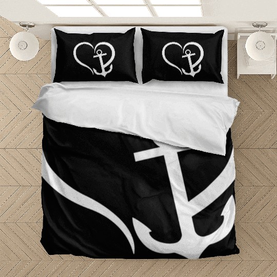 Preppy Nautical Anchor For Sailors Boaters Bedding Sets