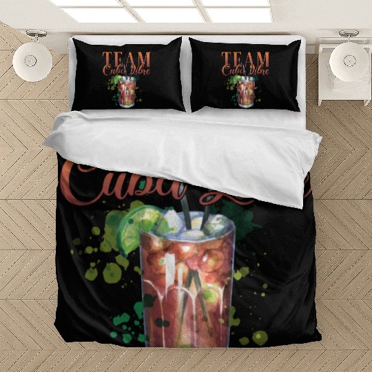 Team Cuba Libre Cocktail Bartender Bedding Sets