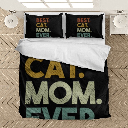 Best Cat Mom Ever Crazy Cat Lady Bedding Sets