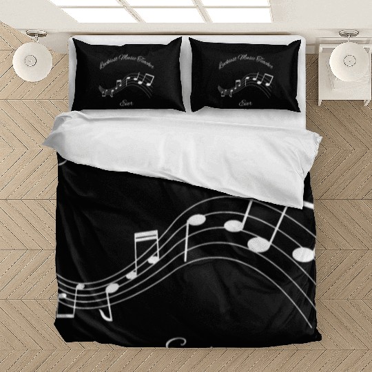 Luckiest Music Teacher Ever Bedding Sets