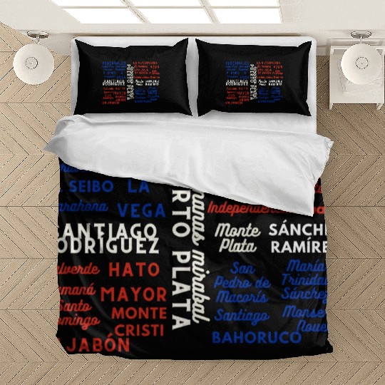 Dominican Cities: Provincias Dominican Republic Bedding Sets