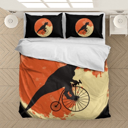 T Rex On The Road Trip Through The World Bedding Sets