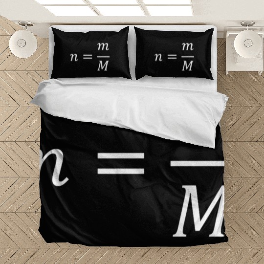 Number Of Moles Formula Chemistry And Science Bedding Sets