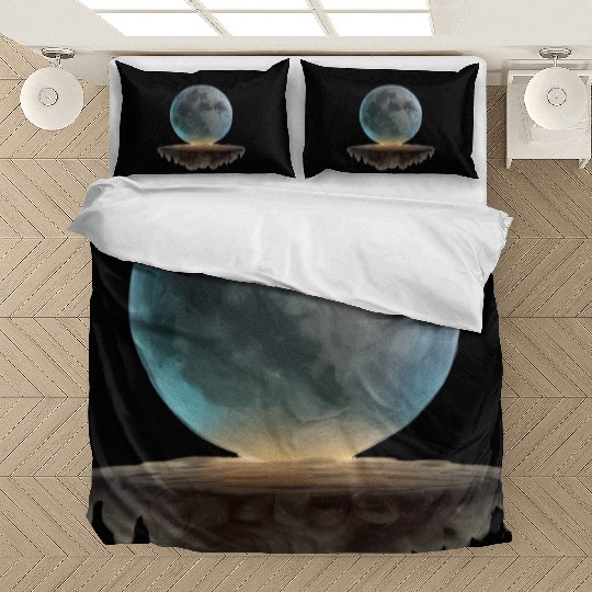 3 Dimensional (3D) Full Moon and Floating Island Bedding Sets