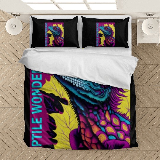Psychedelic Reptile Wonderland Retro Designs 6 Bedding Sets
