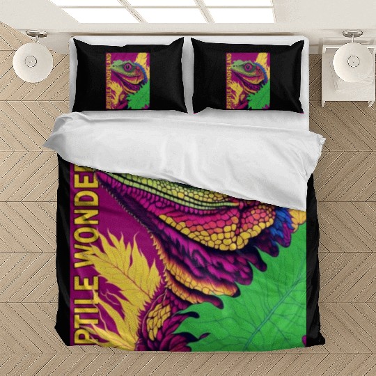 Psychedelic Reptile Wonderland Retro Designs 5 Bedding Sets