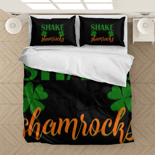 Shake Your Shamrocks Four Leaf Clover Irish Bedding Sets