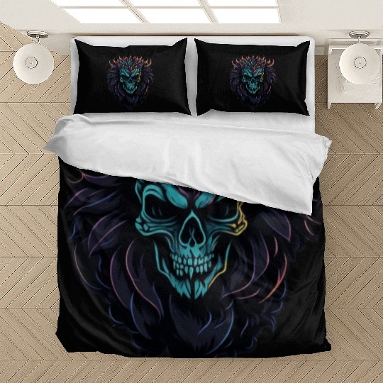 scary Skull lion Bedding Sets
