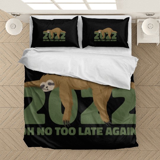 Sleeping Sloth Newyear Bedding Sets