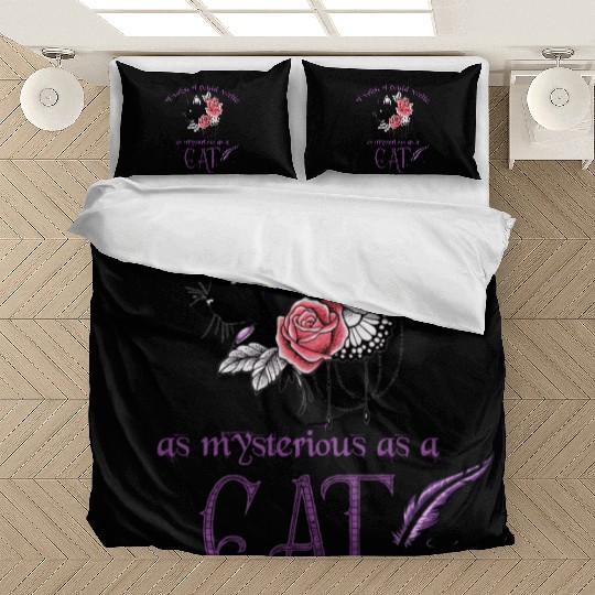 Mysterious Cat Edgar Allan Poe Bedding Sets
