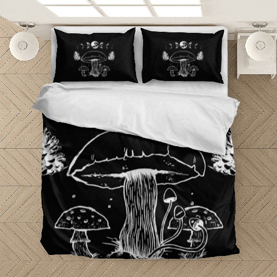 Mushroom Aesthetic Cute Fungi Lover Cottagecore Bedding Sets