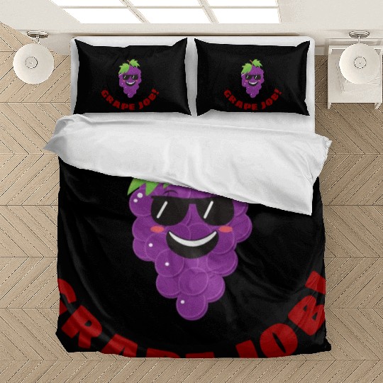 Grape Job Grape Pun Bedding Sets