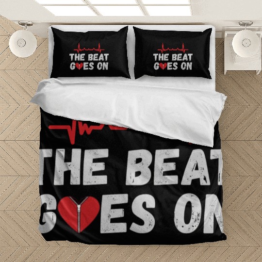 Open Heart Surgery The Beat Goes On Bedding Sets
