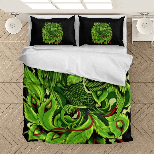 Mythical Creature From Japan Japanese Phoenix Bedding Sets