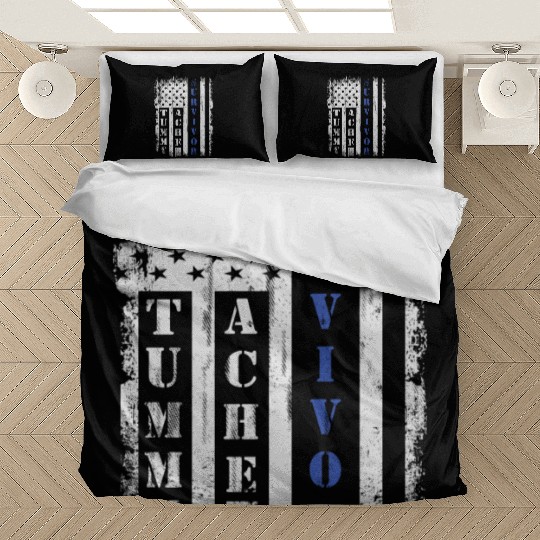 Tummy Ache Survivor Us Flag Stomachache Ibs Funny Bedding Sets