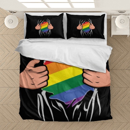 Super Gay LGBTQ Rainbow LGBT Pride Month Bedding Sets