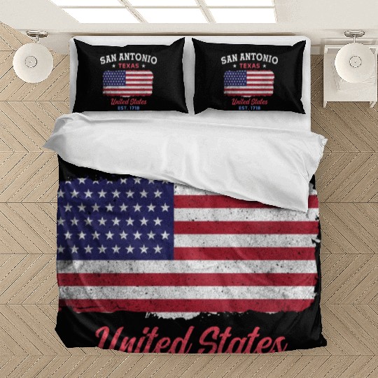 San Antonio Texas est 1718 Design for proud San Bedding Sets