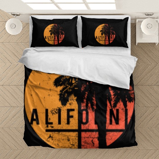 Berkeley California Cool Native Palm Tree Bedding Sets