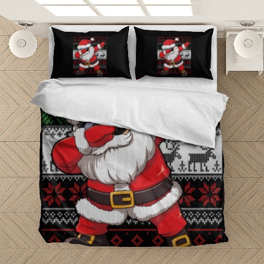 Dabbing Santa Funn Ugly Bedding Sets