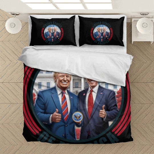 President USA Donald Trump Joe Biden Bedding Sets