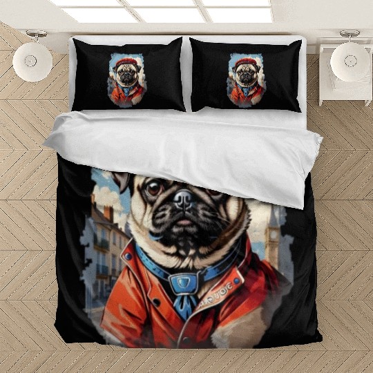 Pug's British Adventure Bedding Sets