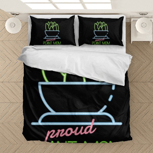 Proud Plant Mom Neon Style Bedding Sets