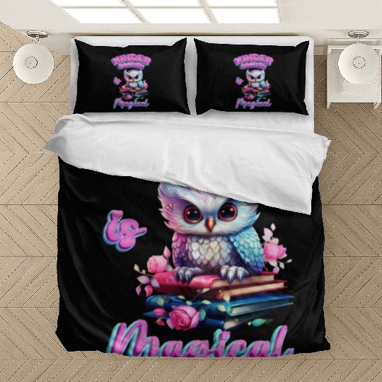 Enchanting Kindergarten Owl - Kindergarten is Magi Bedding Sets