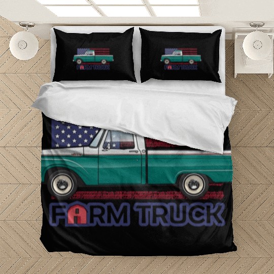 Green Farm Truck Bedding Sets