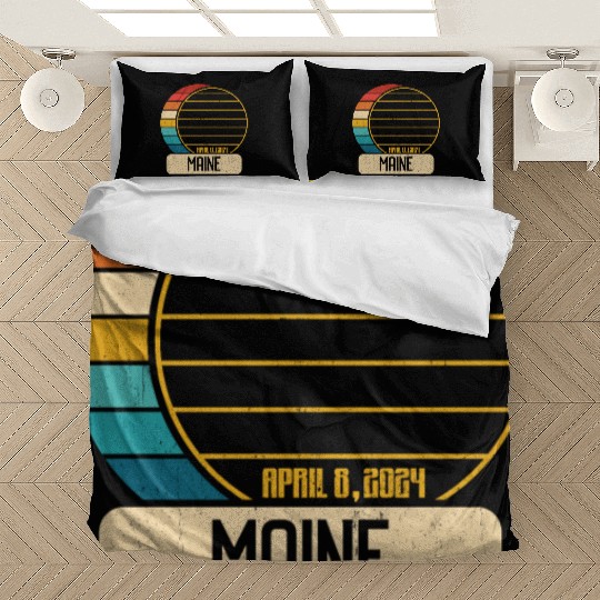 Total Solar Eclipse Maine April 28 2024 Eclipse Bedding Sets