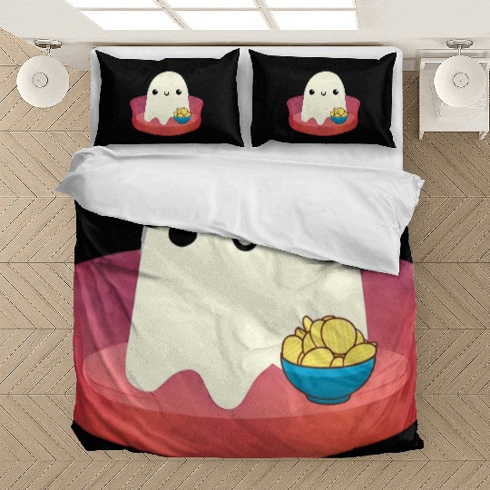 Couch Potato Ghost With Potato Chips Bedding Sets