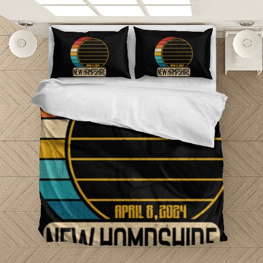 Total Solar Eclipse New Hampshire April 28 2024 Bedding Sets