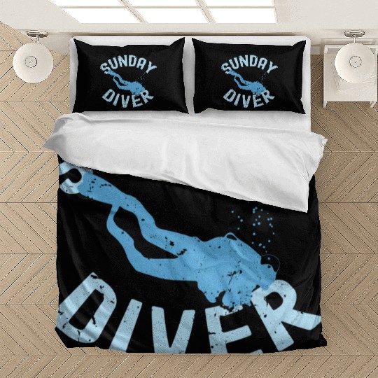 Sunday Diver Funny Oceans Dive Bedding Sets