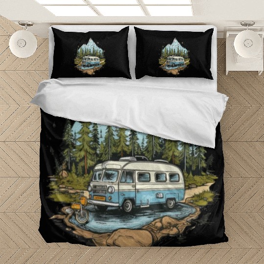 camping, nature, independent, gift Bedding Sets