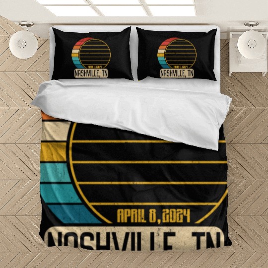 Total Solar Eclipse Tennessee Nashville 4 28 2024N Bedding Sets