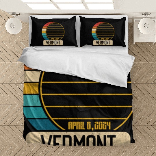 Total Solar Eclipse Vermont April 28 2024 Eclipse Bedding Sets