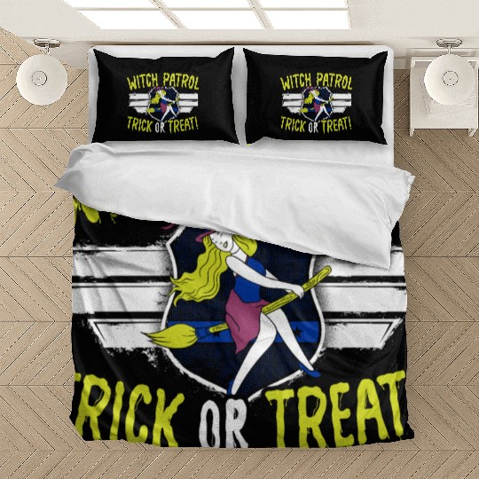Witch Patrol: Trick or Treat! Policeman Halloween Bedding Sets