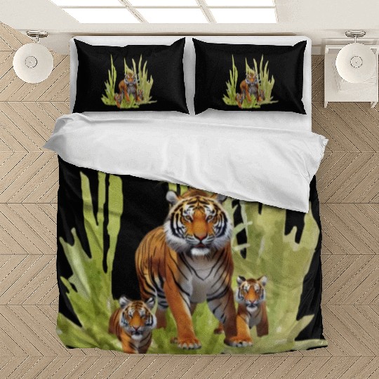 Wildlife Endangered Tiger Cubs Bedding Sets