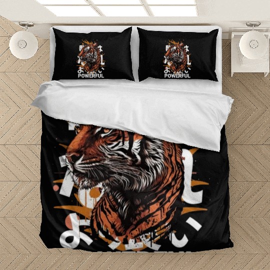 Powerful of tiger: Unique Ai tiger design Bedding Sets