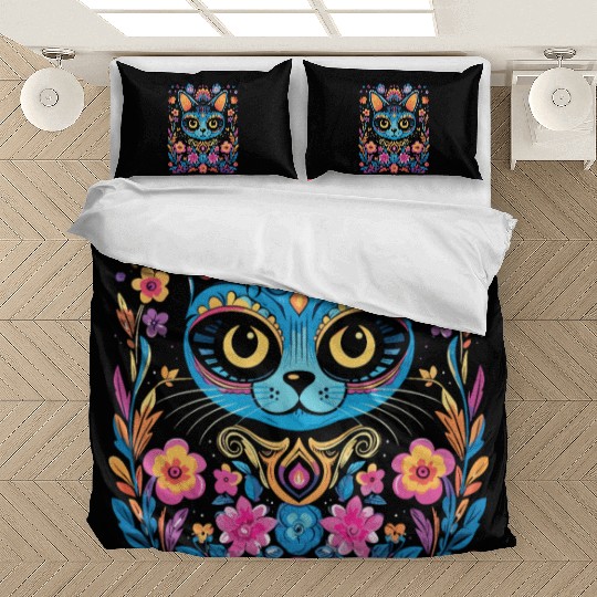 Dia De Los Muertos Sugar Skull Mexican Holiday Bedding Sets