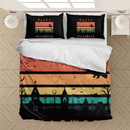 Vintage sunset Halloween style Bedding Sets